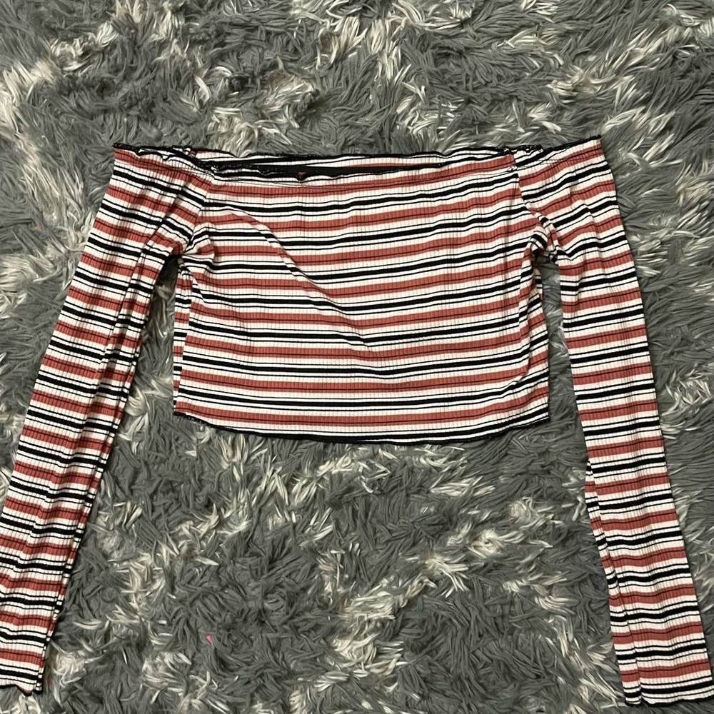Long Sleeve Off Shoulder Top